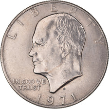 Coin, United States, Eisenhower, Dollar, 1971, Denver, AU(50-53), Copper-Nickel