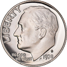 Coin, United States, Roosevelt, Dime, 1978, San Francisco, Proof, MS(64)