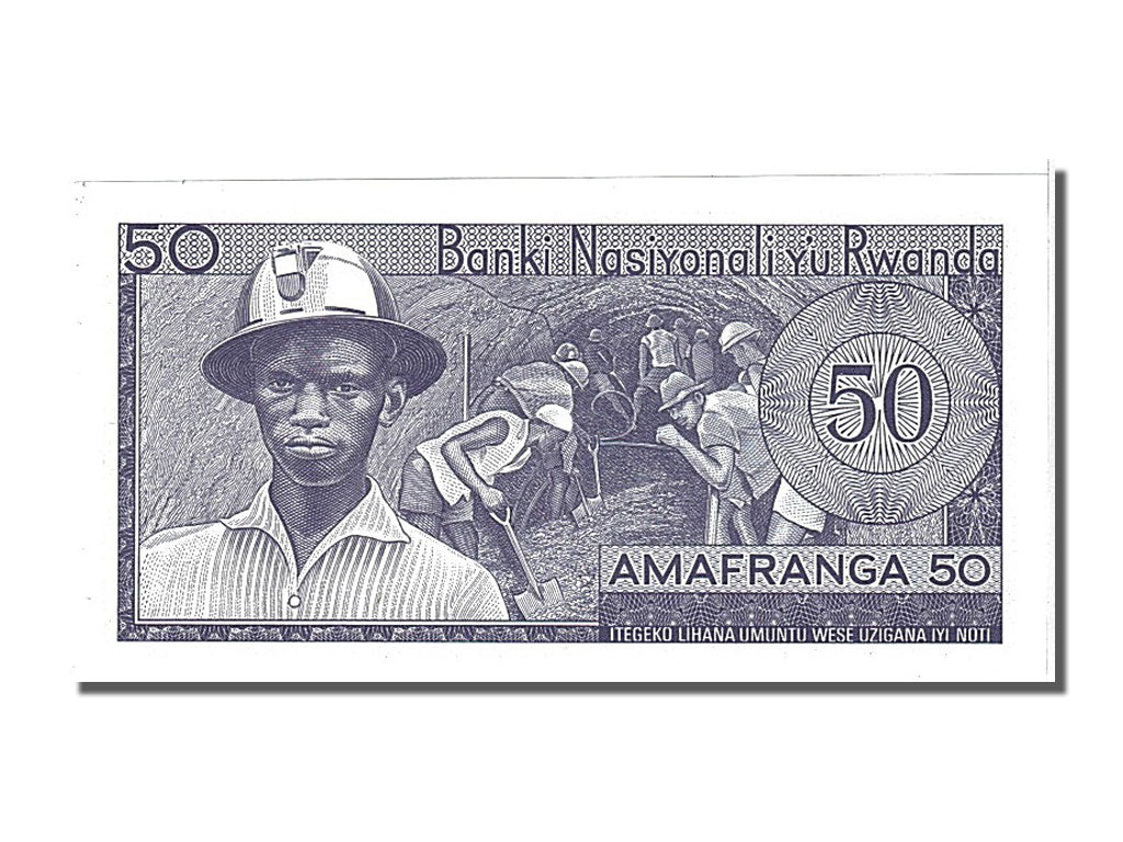 Banknote, Rwanda, 50 Francs, 1976, 1976-01-01, UNC(65-70)
