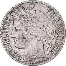 Coin, France, Cérès, Franc, 1887, Paris, VF(20-25), Silver, KM:822.1