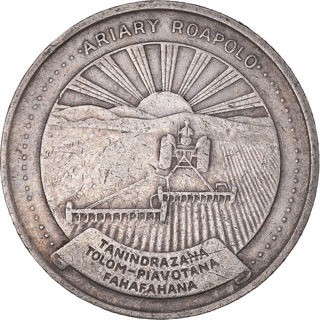 Coin, Madagascar, 20 Ariary, 1983, EF(40-45), Copper-nickel, KM:14b