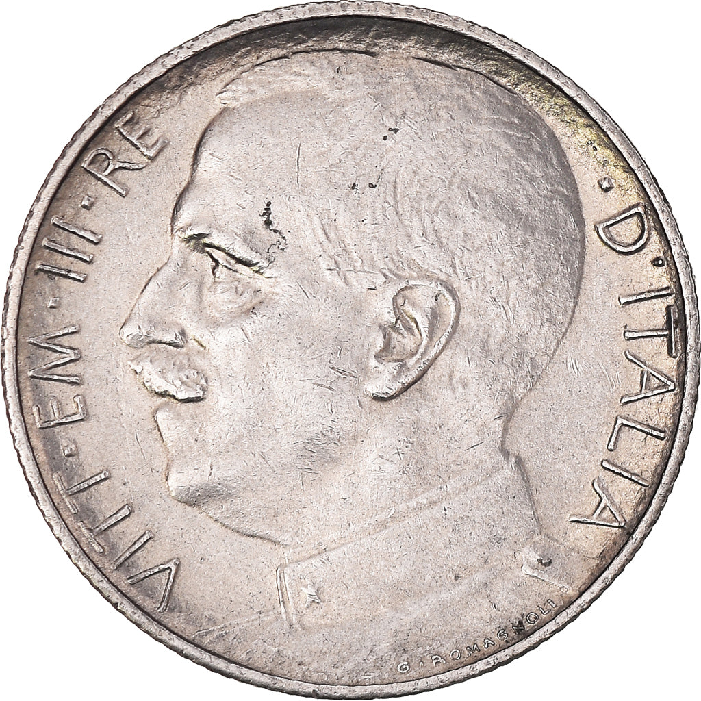 Coin, Italy, Vittorio Emanuele III, 50 Centesimi, 1925, Rome, AU(50-53), Nickel