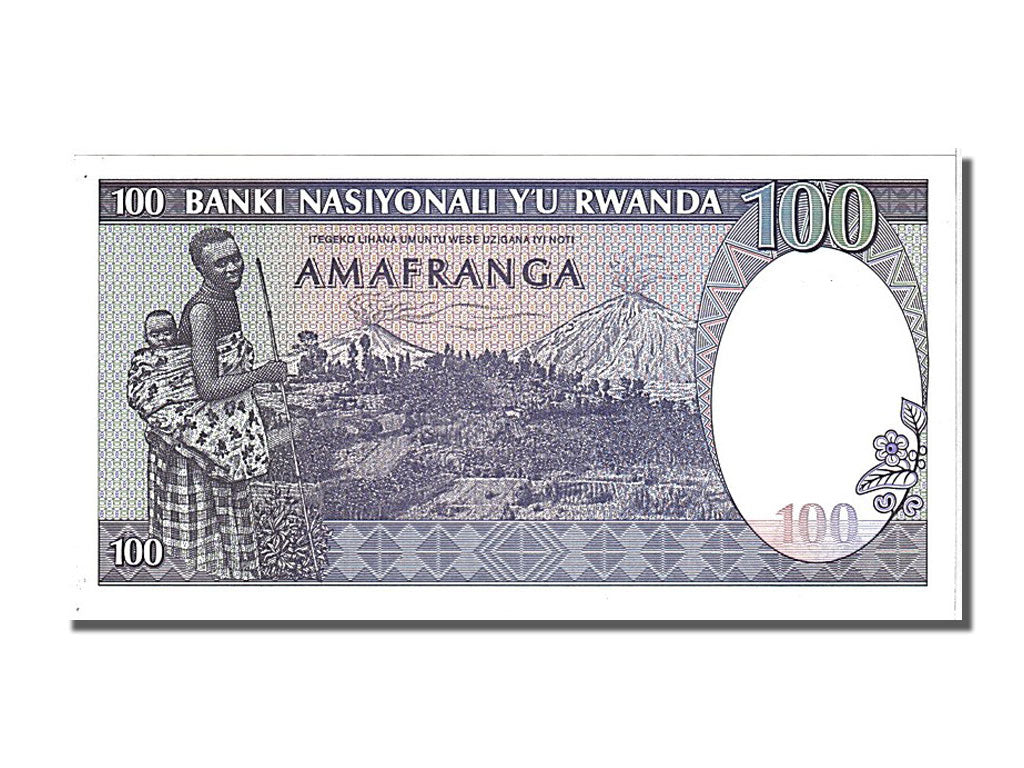 Rwanda, 100 Francs, 1982, KM #18, 1982-08-01, UNC(65-70), A 0664162