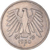 Coin, GERMANY - FEDERAL REPUBLIC, 5 Mark, 1980, Stuttgart, EF(40-45)
