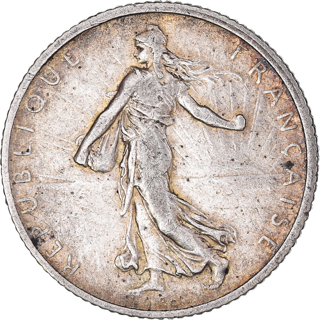 Coin, France, Semeuse, Franc, 1906, Paris, VF(30-35), Silver, KM:844.1