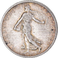 Coin, France, Semeuse, Franc, 1906, Paris, VF(30-35), Silver, KM:844.1