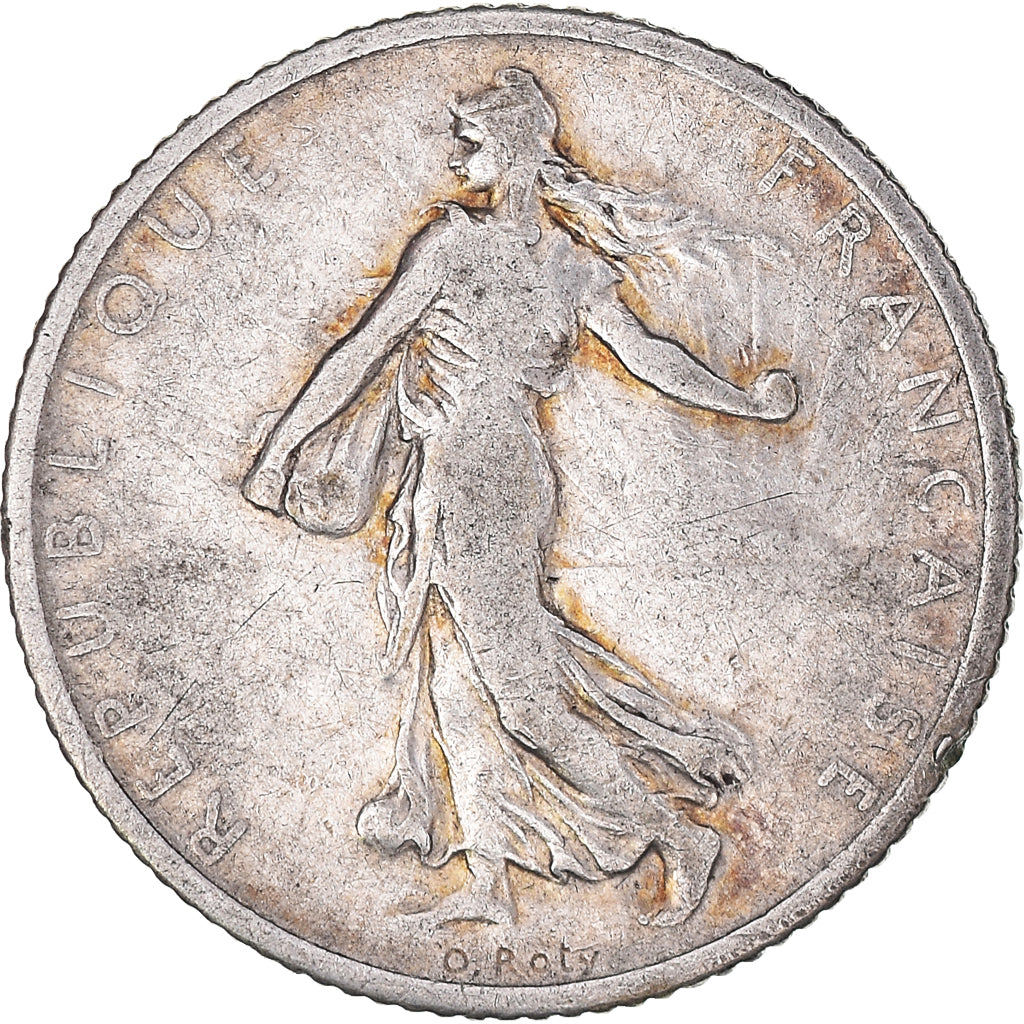 Coin, France, Semeuse, Franc, 1902, Paris, VF(20-25), Silver, KM:844.1
