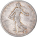 Coin, France, Semeuse, Franc, 1902, Paris, VF(20-25), Silver, KM:844.1