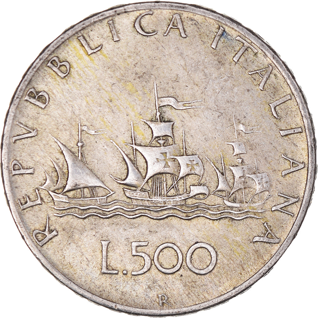Coin, Italy, 500 Lire, 1961, Rome, EF(40-45), Silver, KM:98