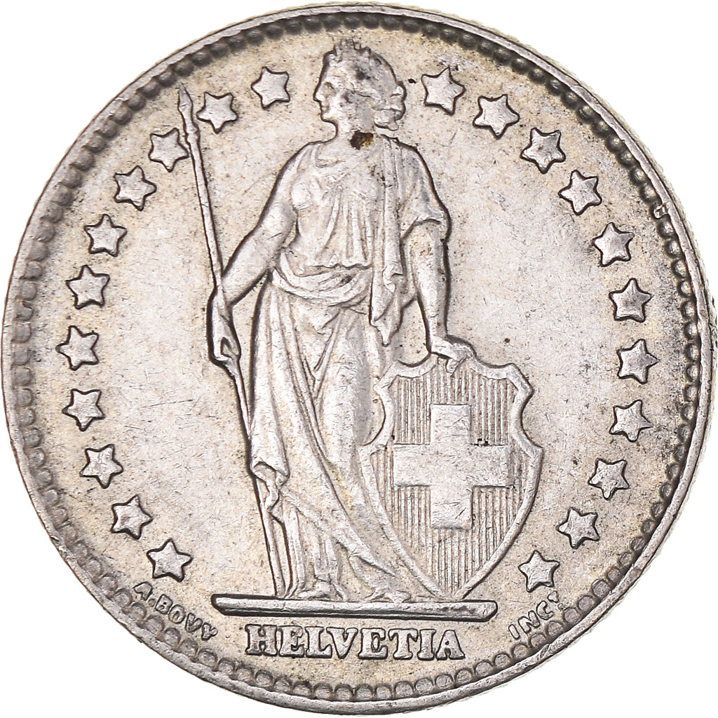 Coin, Switzerland, Franc, 1962, Bern, AU(50-53), Silver, KM:24