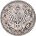Coin, GERMANY - EMPIRE, 1/2 Mark, 1905, Stuttgart, EF(40-45), Silver, KM:17