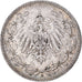 Coin, GERMANY - EMPIRE, 1/2 Mark, 1906, Munich, EF(40-45), Silver, KM:17