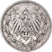 Coin, GERMANY - EMPIRE, 1/2 Mark, 1911, Munich, VF(30-35), Silver, KM:17
