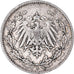 Münze, GERMANY - EMPIRE, 1/2 Mark, 1911, Munich, S+, Silber, KM:17