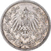 Coin, GERMANY - EMPIRE, 1/2 Mark, 1913, Berlin, EF(40-45), Silver, KM:17