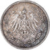Coin, GERMANY - EMPIRE, 1/2 Mark, 1917, Berlin, EF(40-45), Silver, KM:17