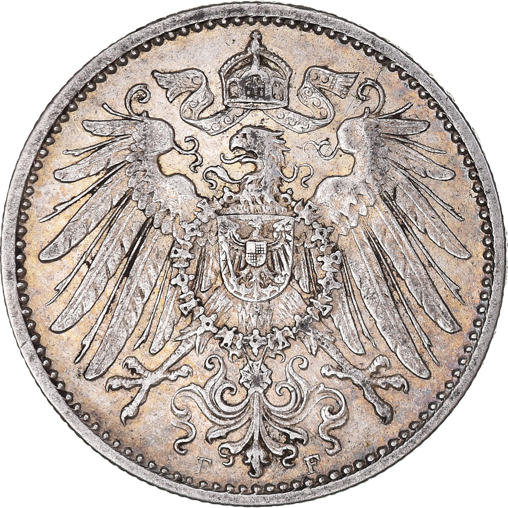 Coin, GERMANY - EMPIRE, Wilhelm II, Mark, 1902, Stuttgart, EF(40-45), Silver