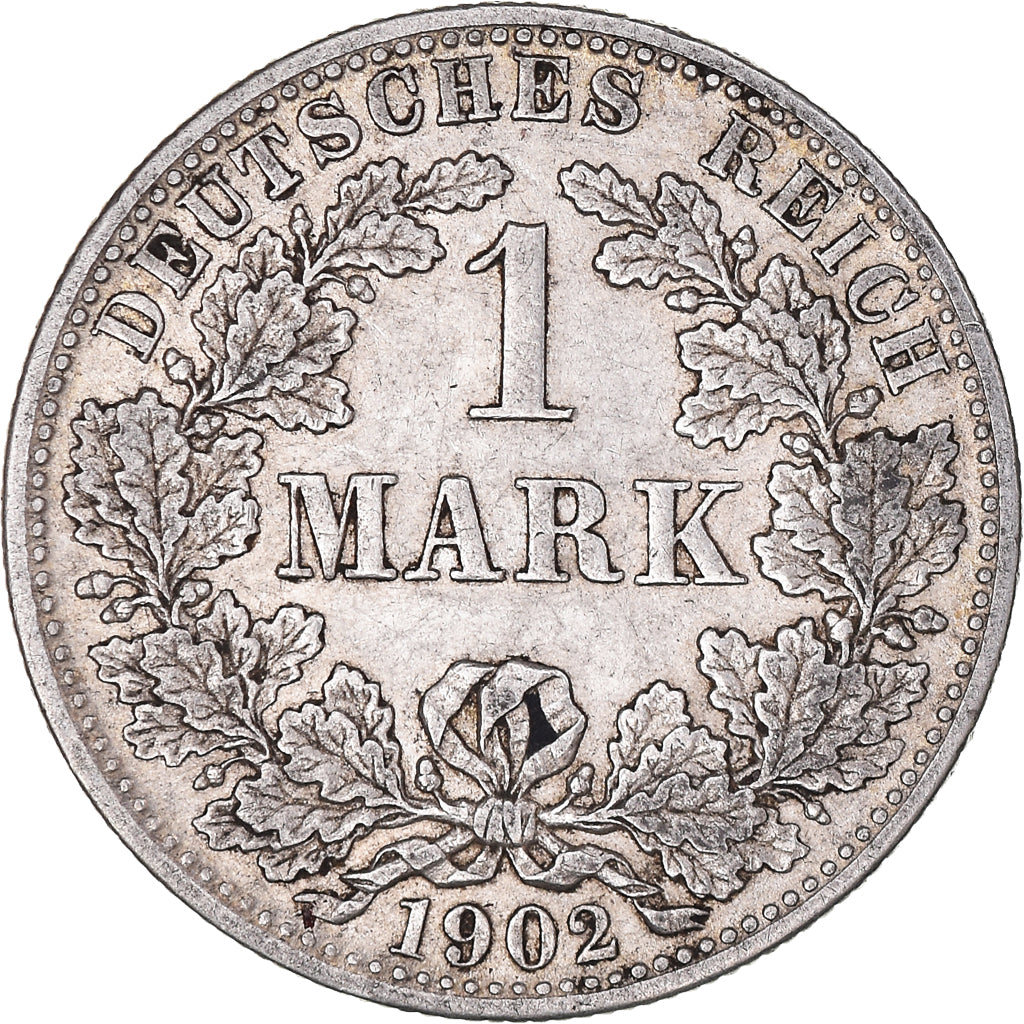 Coin, GERMANY - EMPIRE, Wilhelm II, Mark, 1902, Stuttgart, EF(40-45), Silver