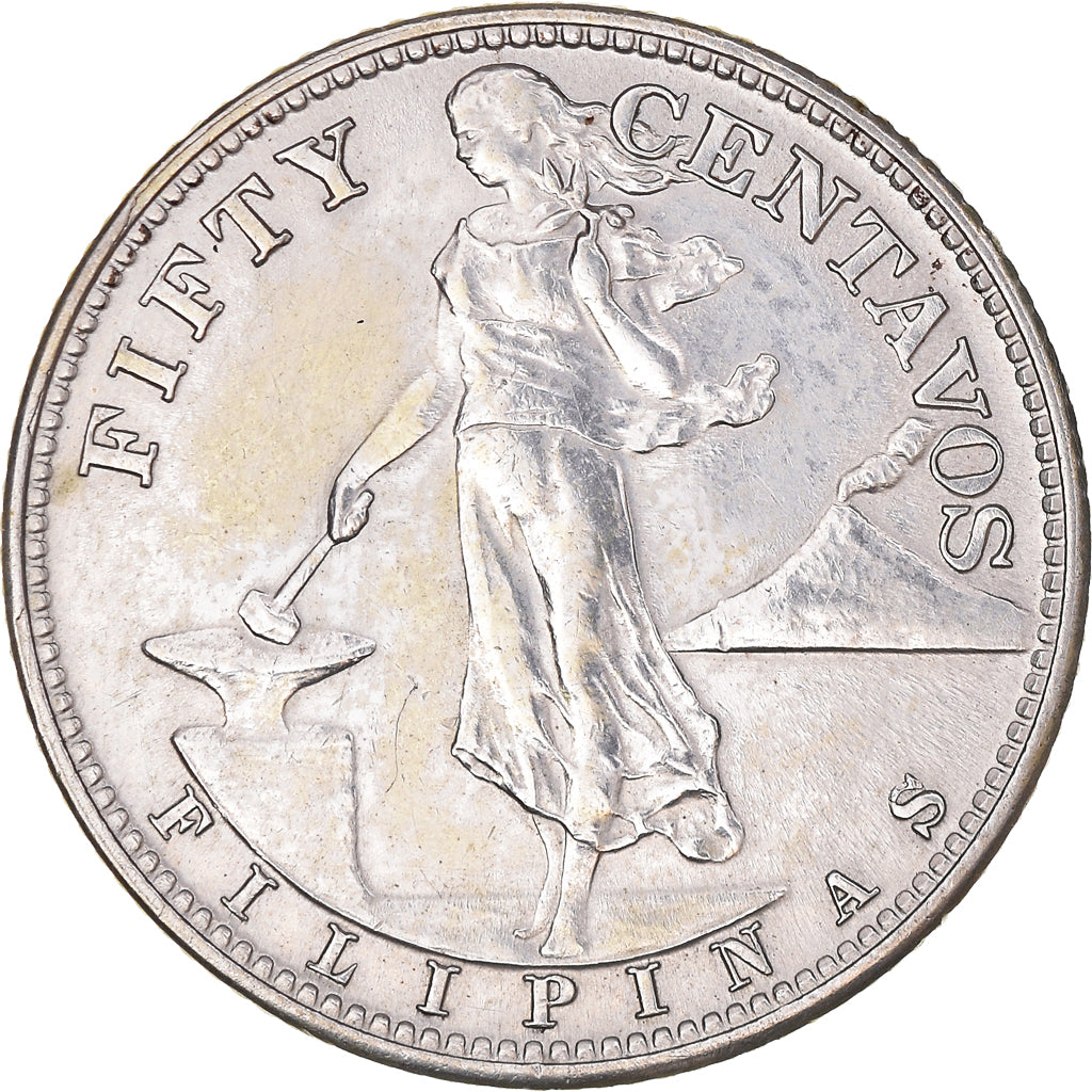 Monnaie, Philippines, 50 Centavos, 1944, San Francisco, TTB+, Argent, KM:183