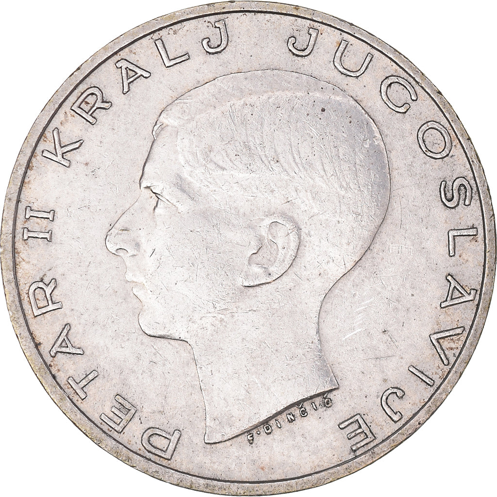 Coin, Yugoslavia, Petar II, 20 Dinara, 1938, EF(40-45), Silver, KM:23