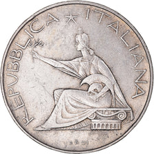 Coin, Italy, 500 Lire, 1961, Rome, EF(40-45), Silver, KM:99