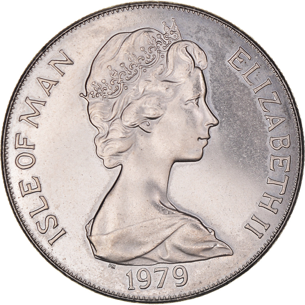 Monnaie, Île de Man, Elizabeth II, Crown, 1979, Pobjoy Mint, SUP, Cupro-nickel