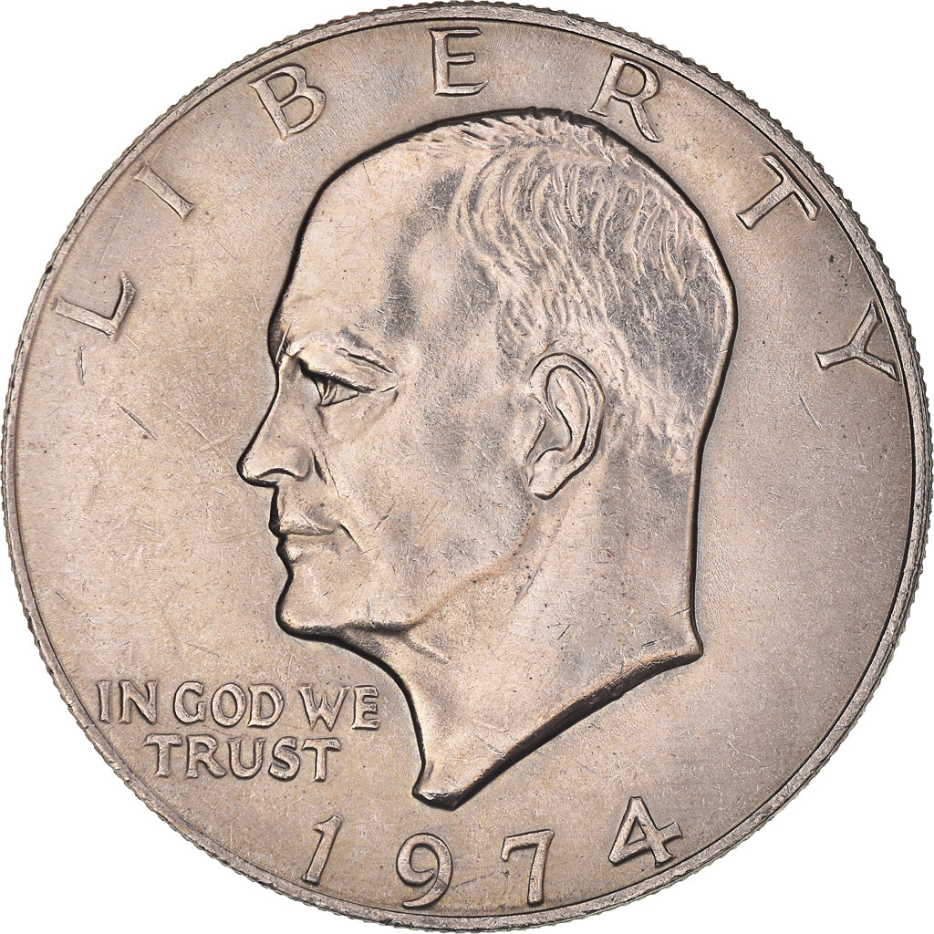 Monnaie, États-Unis, Eisenhower, Dollar, 1974, Philadelphie, SUP, Cupronickel