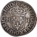 Moneda, Francia, Henri IV, Douzain, 1595, Riom, MBC, Plata, Duplessy:1247A
