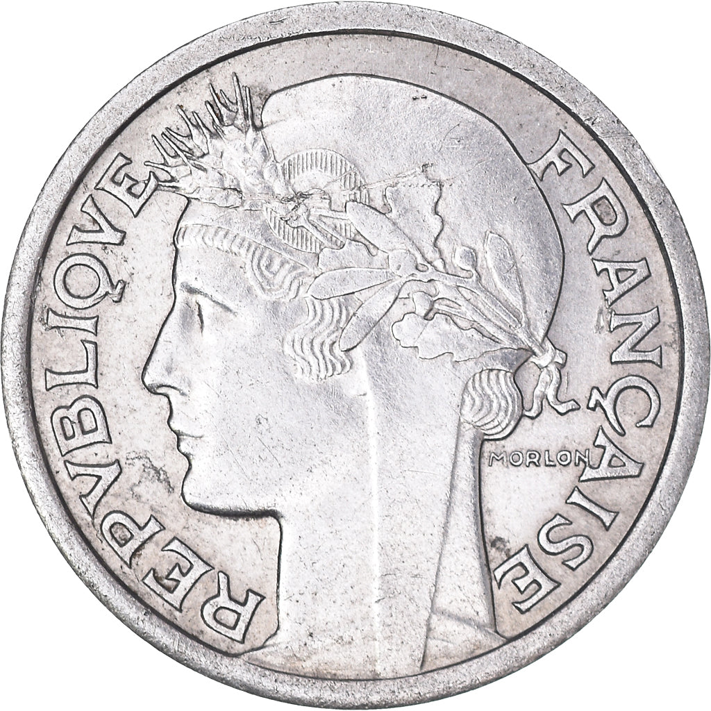 Moeda, França, Morlon, Franc, 1957, Beaumont - Le Roger, AU(50-53), Alumínio