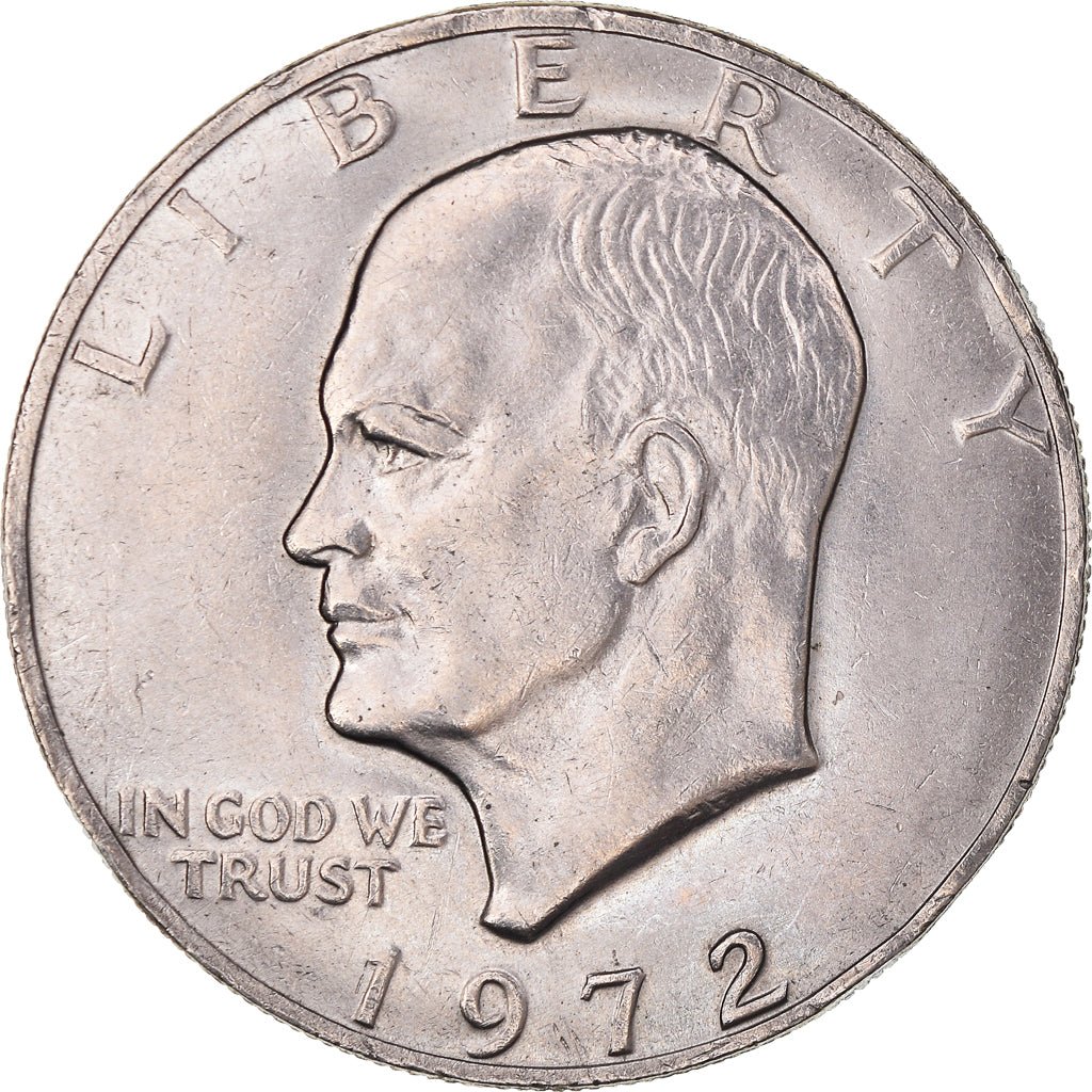 Monnaie, États-Unis, Eisenhower, Dollar, 1972, Philadelphie, TTB+, Cupronickel