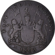 Monnaie, Inde britannique, MADRAS PRESIDENCY, 20 Cash, 1803, Soho Mint