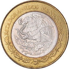 Moneta, Messico, 20 Nuevo Pesos, 1994, Mexico City, BB+, Bi-metallico, KM:561