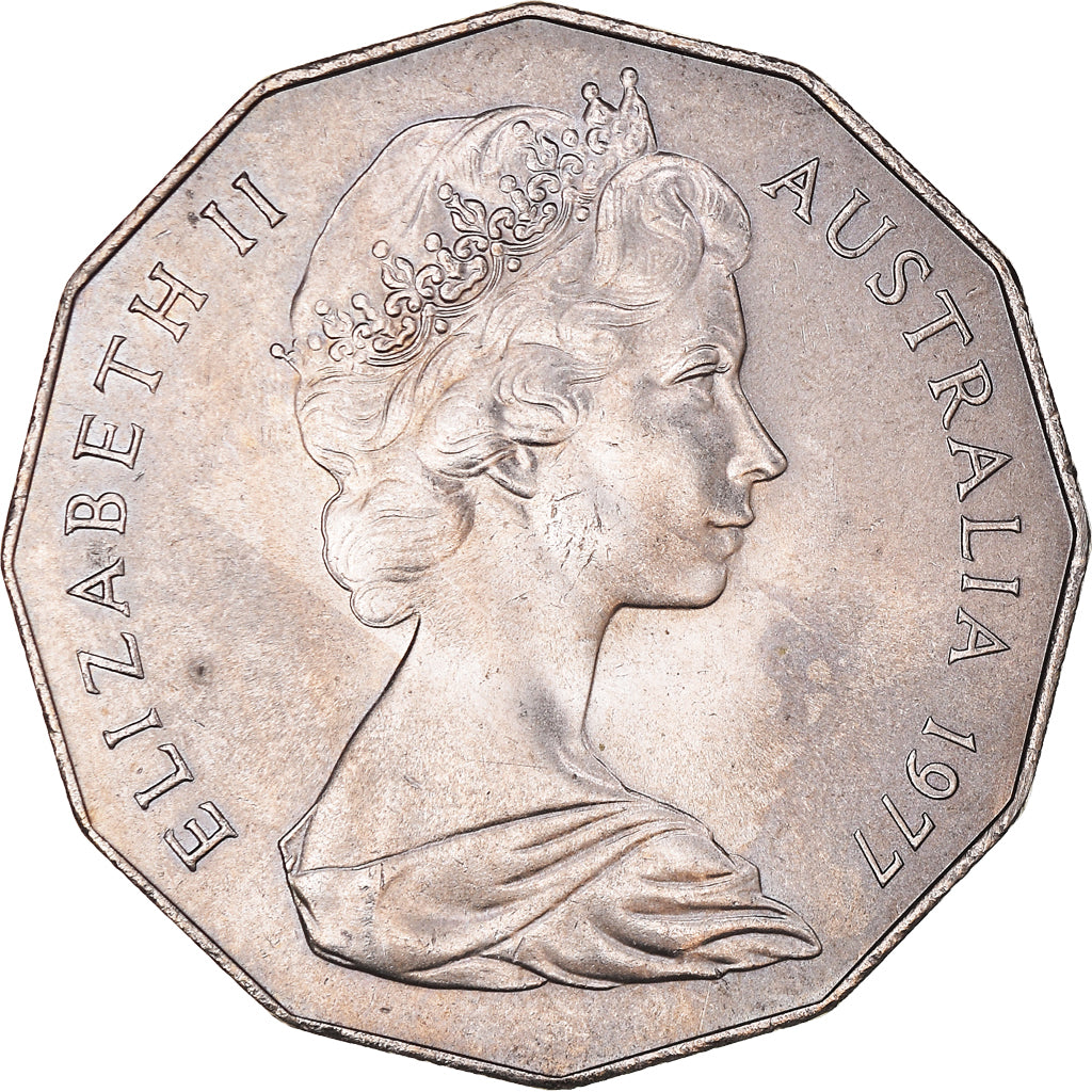 Munten, Australië, Elizabeth II, 50 Cents, 1977, PR, Cupro-nikkel, KM:70