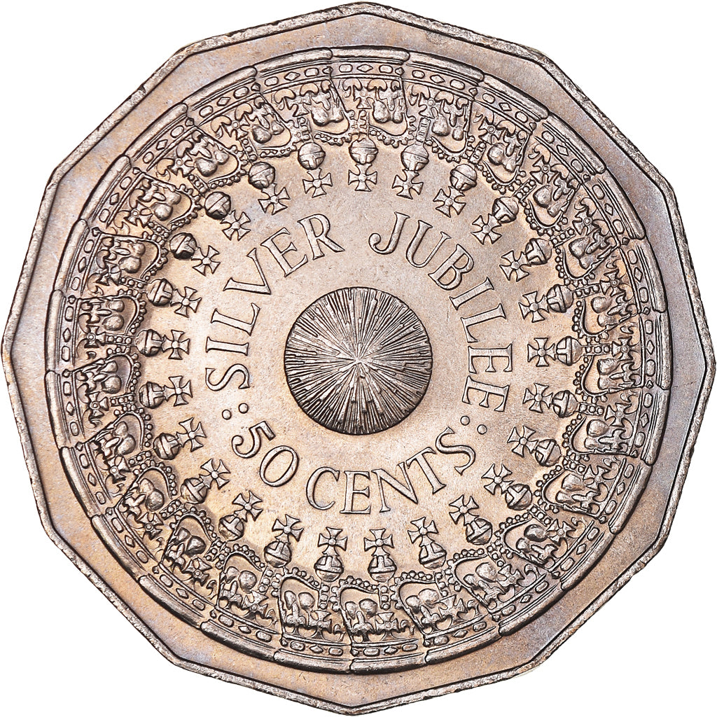 Munten, Australië, Elizabeth II, 50 Cents, 1977, PR, Cupro-nikkel, KM:70