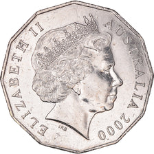 Coin, Australia, Elizabeth II, 50 Cents, 2000, Royal Australian Mint, AU(50-53)