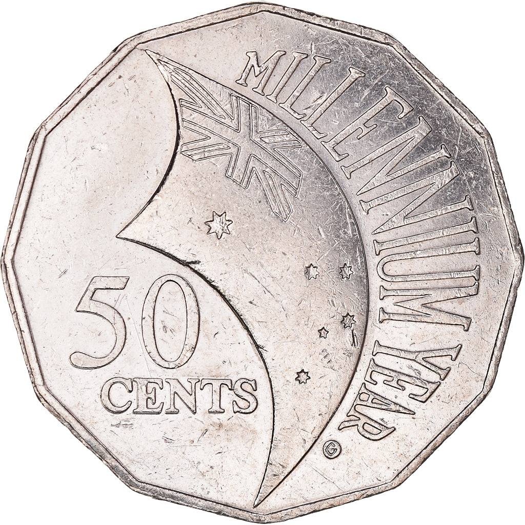 Coin, Australia, Elizabeth II, 50 Cents, 2000, Royal Australian Mint, AU(50-53)
