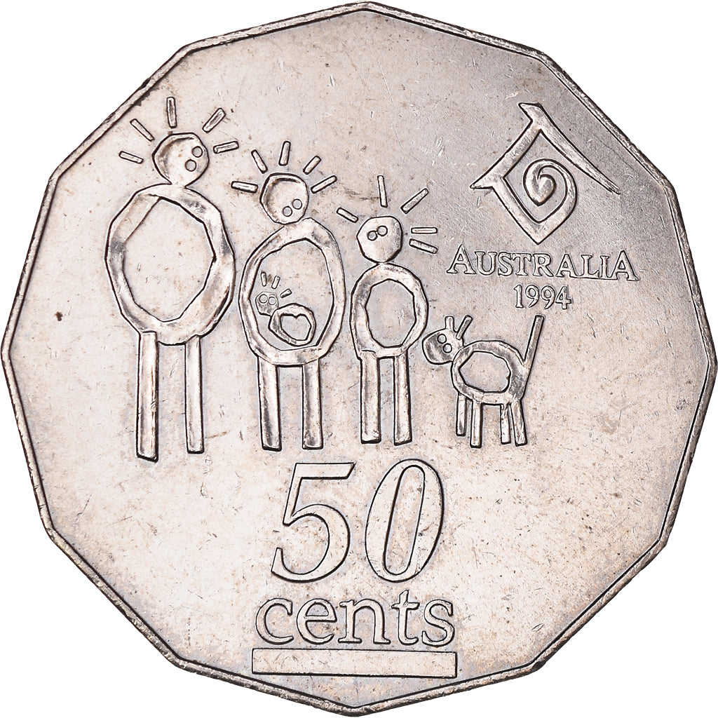 Moneda, Australia, Elizabeth II, 50 Cents, 1994, EBC, Cobre - níquel, KM:257