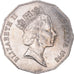 Moneta, Australia, Elizabeth II, 50 Cents, 1998, AU(50-53), Miedź-Nikiel