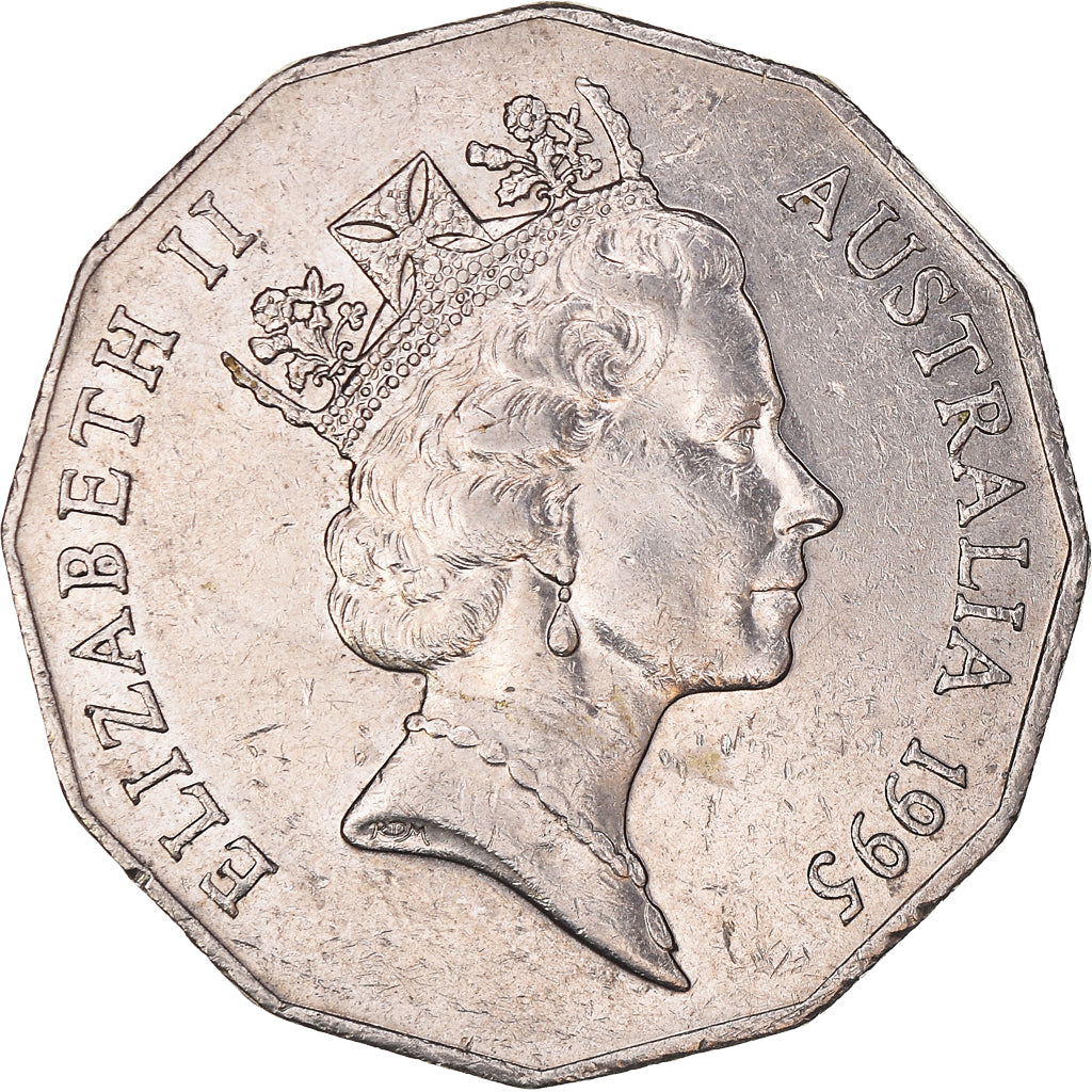 Monnaie, Australie, Elizabeth II, 50 Cents, 1995, TTB, Cupro-nickel, KM:294