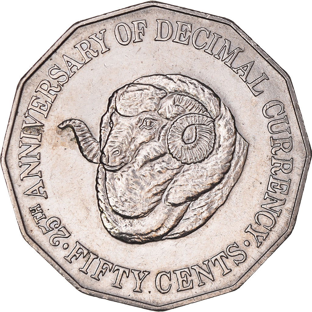 Moneta, Australia, Elizabeth II, 50 Cents, 1991, AU(55-58), Miedź-Nikiel