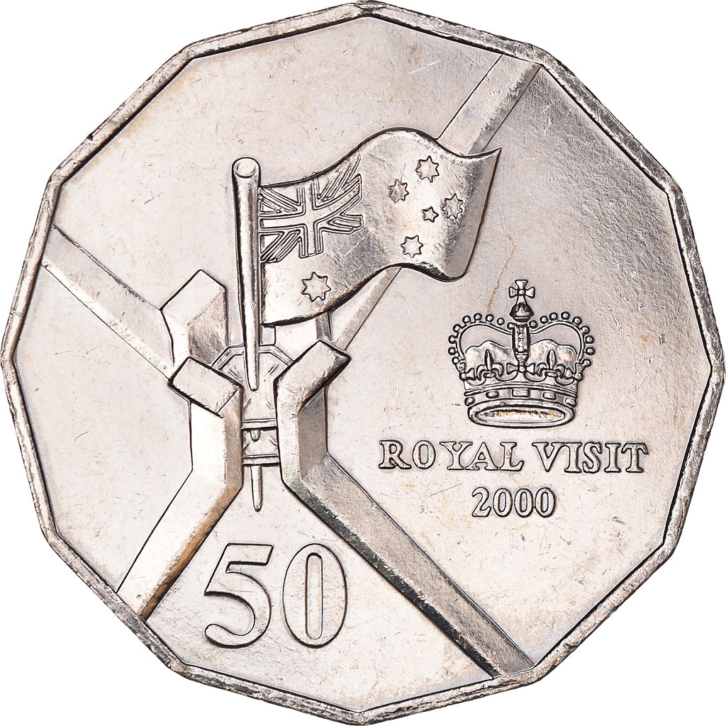 Coin, Australia, Elizabeth II, 50 Cents, 2000, Royal Australian Mint, AU(55-58)