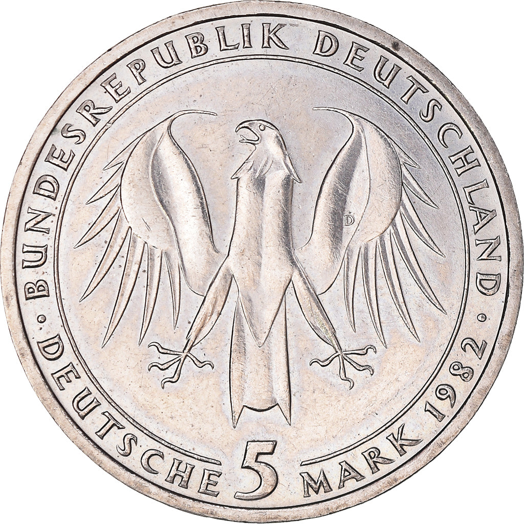 Monnaie, République fédérale allemande, 5 Mark, 1982, Munich, Germany, SUP