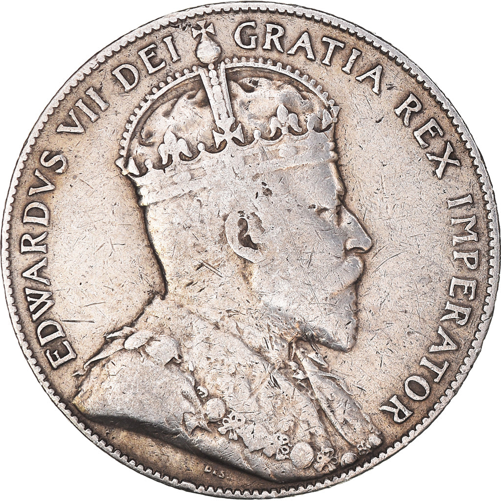 Coin, NEWFOUNDLAND, 50 Cents, 1909, EF(40-45), Silver, KM:11