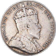 Coin, NEWFOUNDLAND, 50 Cents, 1909, EF(40-45), Silver, KM:11