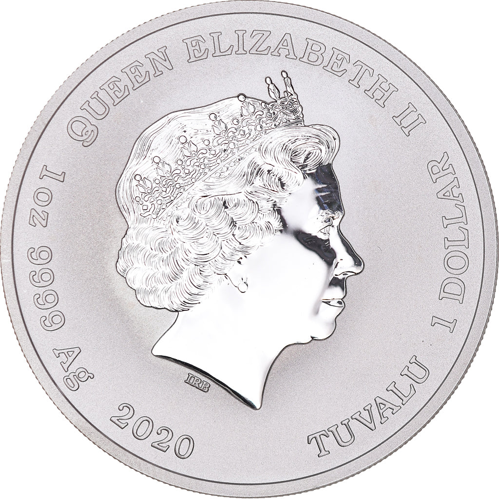 Coin, Tuvalu, Dollar, 2020, British Royal Mint, Proof, MS(65-70), Silver