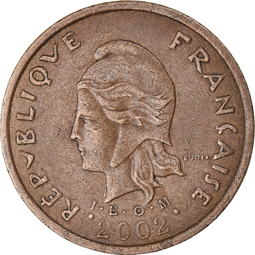 Coin, New Caledonia, 100 Francs, 2002, Paris, EF(40-45), Nickel-Bronze, KM:15