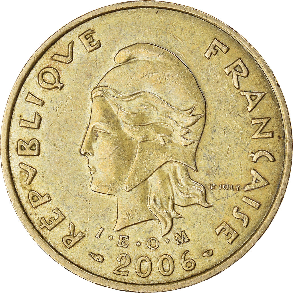 Moneta, Nuova Caledonia, 100 Francs, 2006, Paris, BB+, Alluminio-bronzo, KM:15a