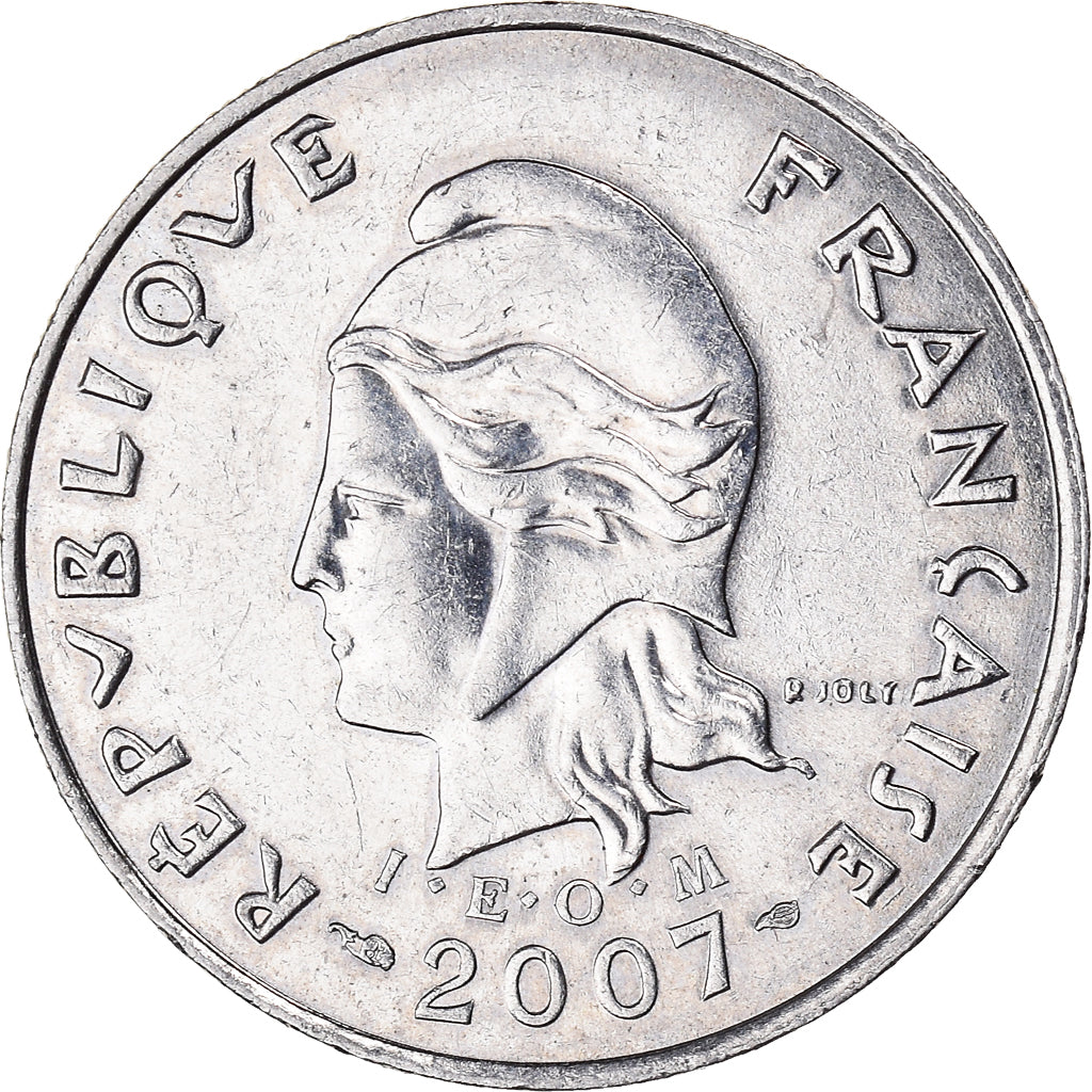 Moneta, Nuova Caledonia, 10 Francs, 2007, Paris, SPL-, Rame-nichel, KM:11a