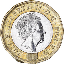 Coin, Great Britain, Pound, 2017, British Royal Mint, AU(50-53), Bi-Metallic