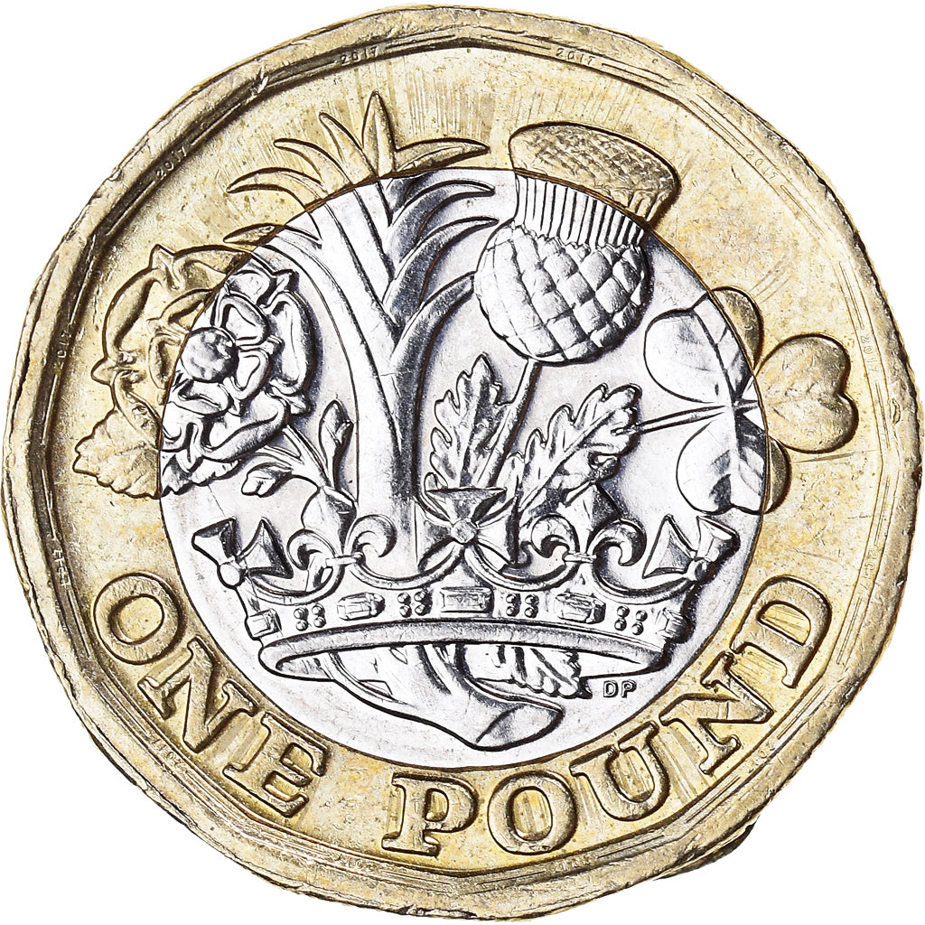 Monnaie, Grande-Bretagne, Pound, 2017, British Royal Mint, TTB+, Bimétallique